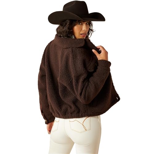 ARIAT Women Julep Cropped Sherpa Jacket2