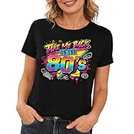 【Soft Cotton Comfort】Made from breathable cotton fabric, this women’s t shirt feels soft and natural on the skin. Lightweight and comfortable, ideal for warm days and daily wear. 【Vintage 80s Graphic Style】Featuring a retro 80s letter print, this gra...