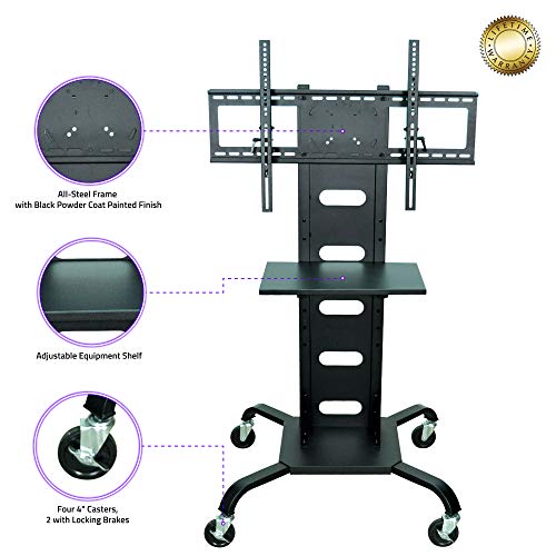 Luxor WPSMS51 Mobile Flat Panel Tv Stand And Mount thumb #2