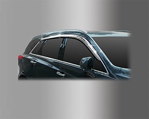 Dark Smoke JDM Rain Guards – 4-Piece Outside Mount Visor For Cadillac STS 2005-2011
