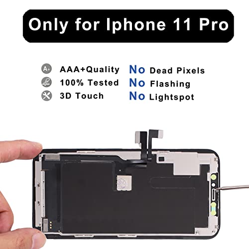 Ccxsy Oled Display Screen Replacement For Iphone 11 Pro, 3D Touch 5.8 Inch Screen Digitizer Full Assembly For Model A2160, A2217, A2215 #TOP6