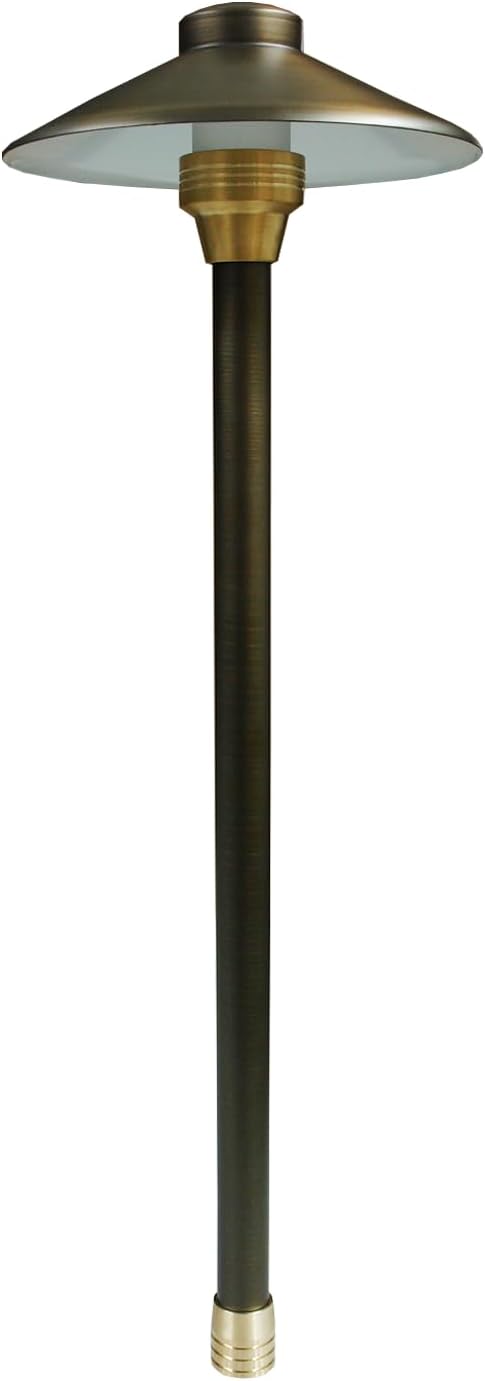 SPW Unique Lighting Systems C8-NL Odyssey Series Centaurus 8 Area Light Path Light Fixture Brass 20" Riser (No Bulb)