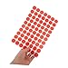 SEWACC 20sheets Colored Dot Stickers Versatile Self-Adhesive Labels for Quick Identification Offices Schools and Homes Easy to Stick and Remove Bright Orange for Item Marking