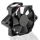 Kuuleyn 12V/15W ventilateur de refroidissement de moto, radiateur de ventilateur de refroidissement de moteur électrique pour moto ATV Go Kart Quad BUGGY 150cc 200cc 250cc Bl