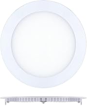 10x LED Ceiling Recessed Round Panel 18W Down Lights 225mm Cut Out Bright Lumen Cool White Kitchen Office Shop Display Lighting