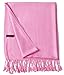 CJ Apparel Rosado Diseño Sólido Color Chal Pashmina Abrigo de la Bufanda...