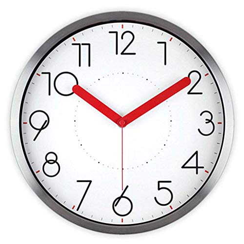 WXXGY Wanduhren, Nicht Tickende Römische Sweep -Bewegung Dekorativ Für Küchen Wohnzimmer Badezimmer Schlafzimmer Büro Quarz/14 Zoll/B Cover
