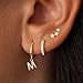 JIAOGE Gold Studs Earrings for Women - Initial N Stud Earrings Gold Earrings Hoop Earrings for Women Jewelry Hypoallergenic Earrings for Girls Kids Teen Girl Gifts Cartilage Earring Dangle Earrings