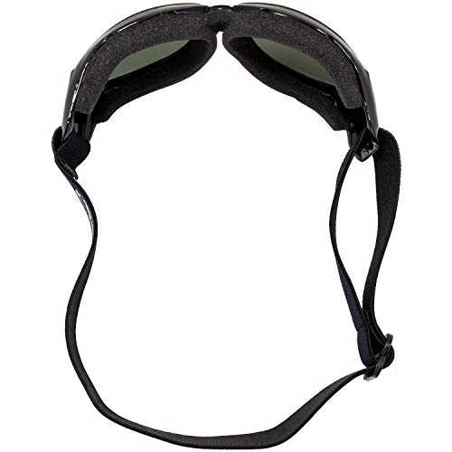 Image of Global Vision Eliminator Dirt Bike Padded Motorcycle Riding Goggles for Men and Women (Black Frame /Smoke Lens)