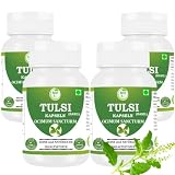 Morsan Healthcare Tulsi Kapseln (Heiliges Basilikum – Ocimum sanctum) | Ayurvedisches pflanzliches Nahrungsergänzungsmittel | 240 Vegane Kapseln (Packung mit 4), Vegan & Glutenfrei
