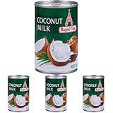 ROYAL THAI - Leche de Coco 17% MG - 1 X 400 ML (Paquete de 4)