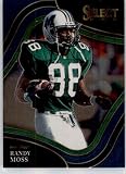 2022 Panini Select Draft Picks Retail Blue Football #162 Randy Moss Marshall Thundering Herd Field Level Officially Collegiate NCAA Licensed Trading Card (Stock Photo shown, card straight from pack and box in Near Mint to Mint Condition)