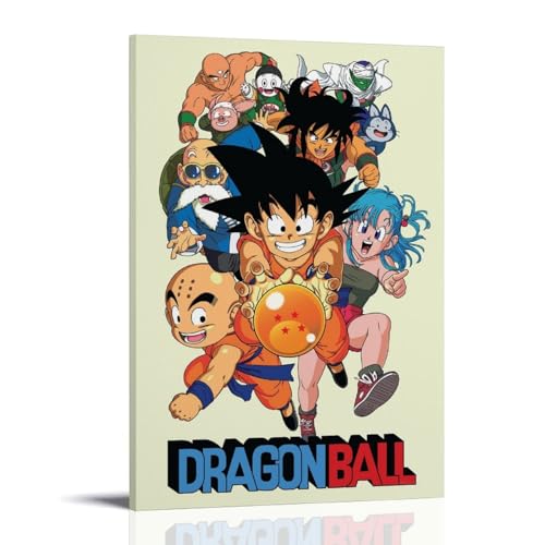 KAIYIDA Dragon Ball ZPoster - Lienzo impermeable para decoración independiente de habitación, dormitorio, marco de pared, arte moderno, decoración del hogar, regalo, creatividad, 50 x 75 cm, estilo de