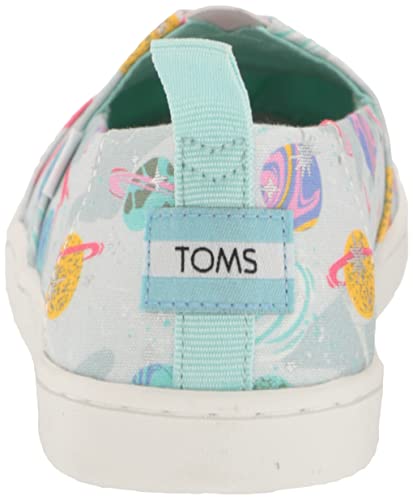 Toms Kids Tiny Foil Cosmic Galaxy Print Alpargata (Toddler/Little Kid) Cloudy Grey 8 Toddler M #TOP2