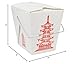 Great Credentials Chinese Take Out Boxes, 8 oz Pagoda Style, Party Favor Food Pails, Pack of 15