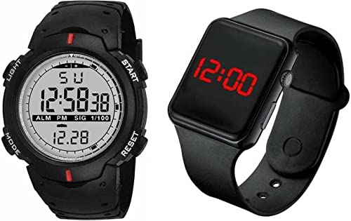 V&Y Shockproof Multi-Functional Multicolor Strap Waterproof Digital Sports Combo Watch for Men and Boys (B09LYL51TV) Amazon Price History, Amazon Price Tracker