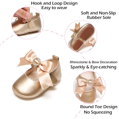 Image of PHIRAMIN Toddler Girl Mary Jane Dress Shoes-Little Girl School Uniform Shoes for Wedding Party