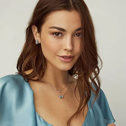 Kendra Scott Elisa Pendant Necklace for Women, Fashion Jewelry, Rhodium-Plated, Light Blue Illusion by Kendra Scott - Used condition - Image 5