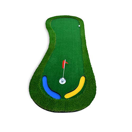 Tapis de pratique de fairway pour le golf à la maison avec mini putt de simulation de stade