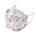 Produktbild NIMIZIA 10/20/50/100 Stück Erwachsene Mundschutz 5 Lagige Schutz_Maske mit Motiv,Bunt Blumen 5 Lagige Bandana Mund Nasenschutz Staubdicht Mund-Nasen Bedeckung Atmungsaktiv für Damen Herren