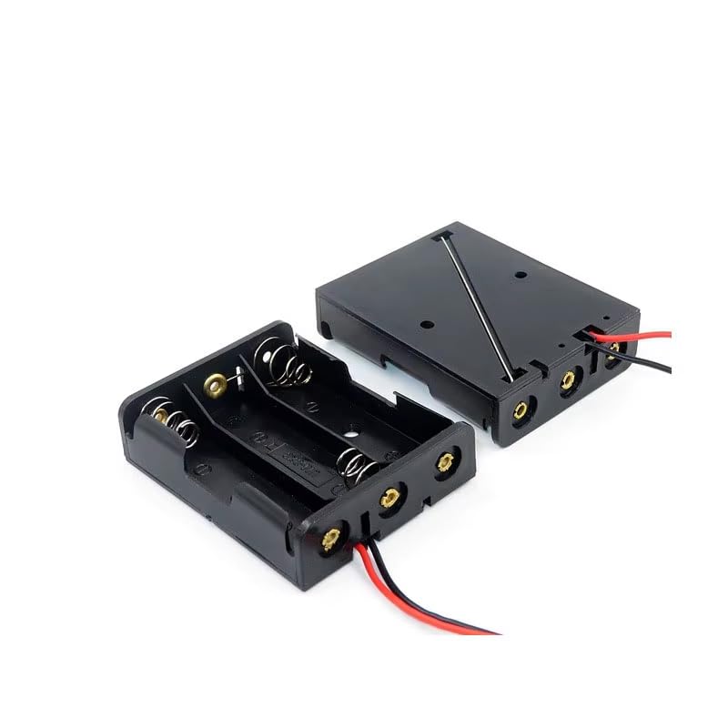 Image of 2Pcs 18650 Battery Holder For Cell Lithium Battery Holder Box 3.7v 18650 Battery holder 3-Slot - Wire Leads