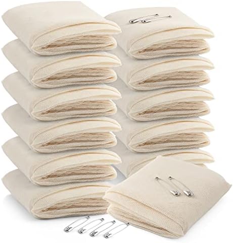 Primacare D-3680 Pack of 12 First Aid Triangular Splint Bandage with Safety Pins for Sprain and Broken Bones Support, Latex Free Non-Woven Cotton, 40 x 40 x 56