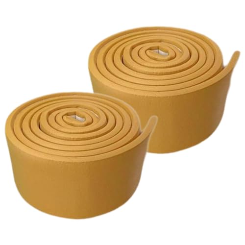 JISADER 2 Pieces Baseboard Molding Trim Flexible Floor Baseboard Molding Trim Decorative Thickened Wall Sticker Skirting Strips Waterproof Anti Collision, Wood