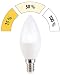 Produktbild Luminea LED E14 dimmbar: LED-Kerze, 3 Helligkeits-Stufen, tageslichtweiß, 6500 K, 5,5 W, E14 (LED-Lampen für E14-Lampenfassungen)