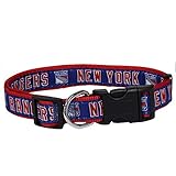 Pets First NHL New York Rangers Collar for Dogs & Cats, Large. - Adjustable, Cute & Stylish! The...