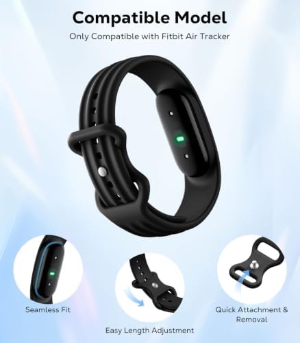 Fitbit 에어 피트니스 트래커와 호환되는 교체용 스포츠 밴드 — 사진 4