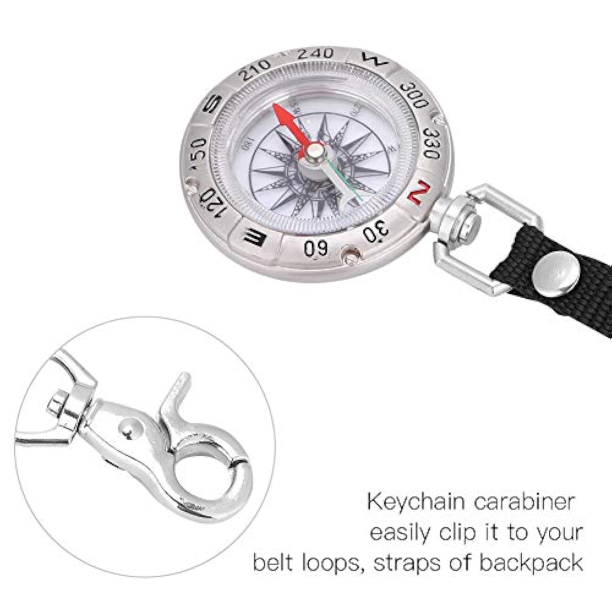 Compact Mini Compass, Outdoor Camping Accessory