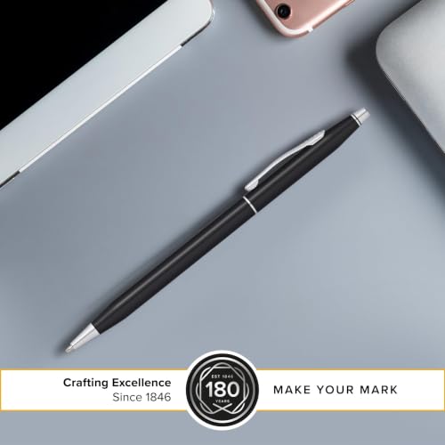 Image of Cross Classic Century Black Lacquer Ballpoint Pen, Medium Point, Black Ink