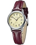 CIVO Orologio Donna Piccolo Vintage: Elegante Classico Argento Quadrante Pelle Morbida Quadrante Ad Alto Contrasto con Data - Regalo per Mamma Lavoratrice Ufficio e Tempo Libero