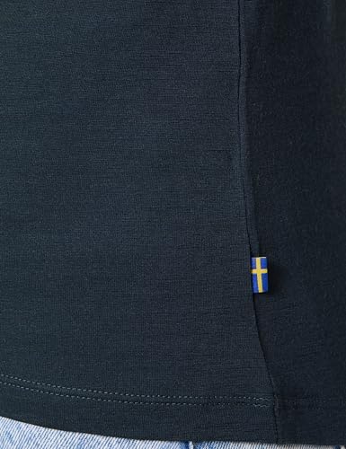 Fjällräven Damen Hoja Wool T-Shirt, Dark Navy, XS
