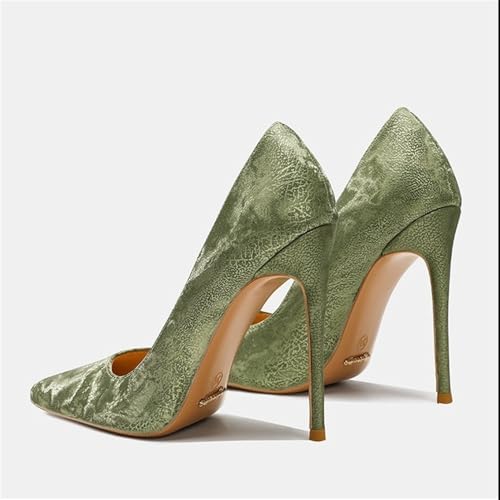 Escarpins stiletto 12cm imprimé cuir à bout pointu pour soirée et mariage chic