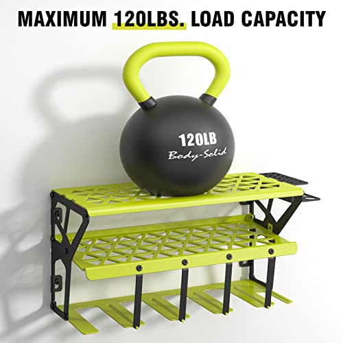 Hyseyy Power Tool Organizer Wall Mount, Heavy Duty Metal Tool Organizers And Storage - Drill Holder Wall Mount - Tool Holder - Power Tool Storage Rack For Garage, Shed, Workshop - Green #TOP3