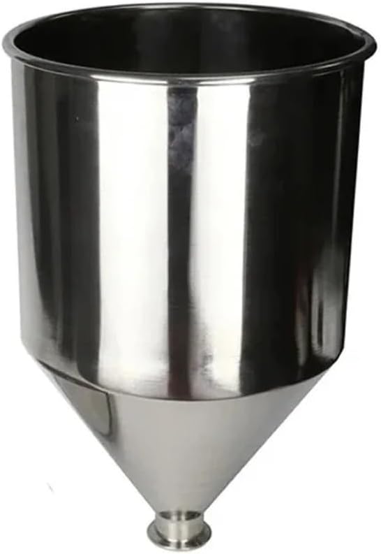 5L Funnel Stainless Steel Sanitary Brewing Beer Hopper Liquid Powder Dosing Feeder 200mm Capacity 5 litres(B)