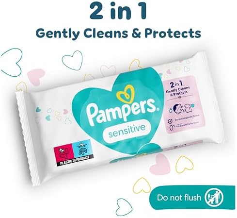 Pampers Sensitive Baby Wipes Multipack 1200 Count (15 x 80) Fragrance Free - View 4