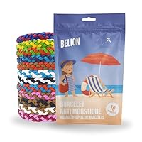 Mückenschutz Armband (10 Stk) | Mückenabwehr für Outdoor & Camping |Für Kinder & Erwachsene |Natürlich, Wasserfest, 100% DEET-frei