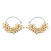 Muchmore Women's Pearl Beads Made White Polki Jhumki Earring