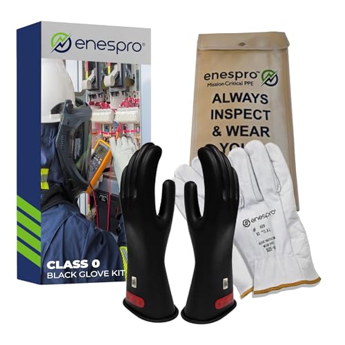Enespro Class 0 Insulated Work Gloves, 1000 V AC, 1500 V DC...