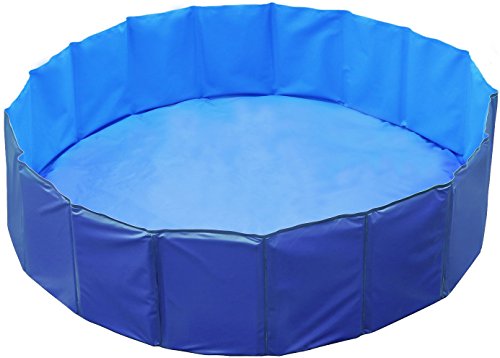 Gpct Imountek 5'2" Foldable Collapsible Dog Pet Bathing & Cooling Swimming Pool, Heavy Duty & Durable Portable Bathing Bath Tub, Wash Pool, Swimming Bath, Water Washer For Dogs & Toddlers(Blue) #TOP2
