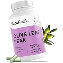 Vital Peak Olive Leaf Peak 500 mg - Immune System Support, Cardiovascular Health Support & Joint Comfort Support - Olive Leaf Extract Capsules - Natural Supplement - Vegan, Non-GMO - 30 Capsules