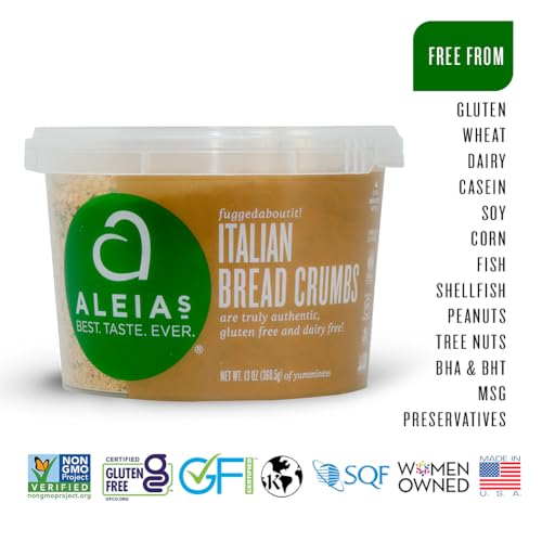 Aleias Best. Taste. Ever. 855930001050 Aleia’S Best. Taste. Ever. Italian Bread Crumbs – 13 Oz / 1 Pack - Authentic Taste, Breading For Gluten Free Recipes thumb #3