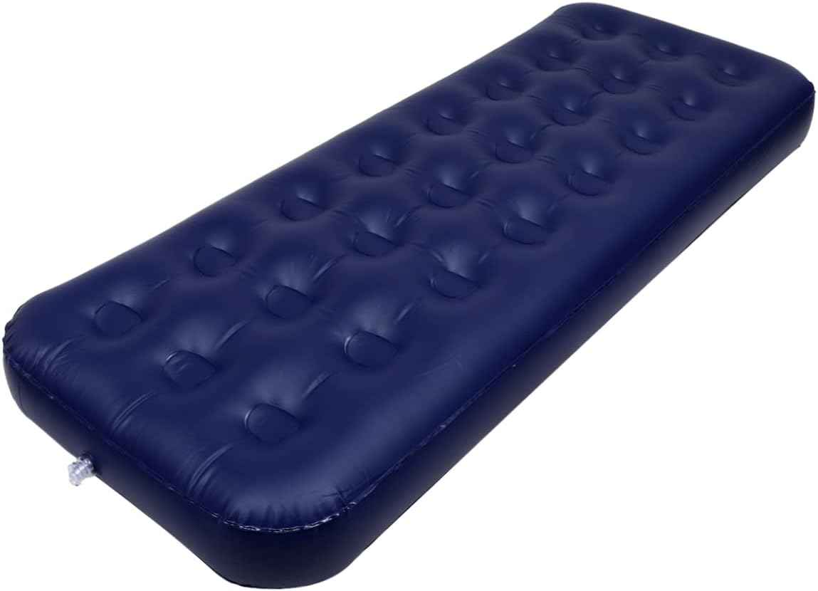 1pc Portable Inflatable Camping Cushion Foldable Single Air Mattress for Outdoor Travel and Home Use Breathable and Easy to Clean