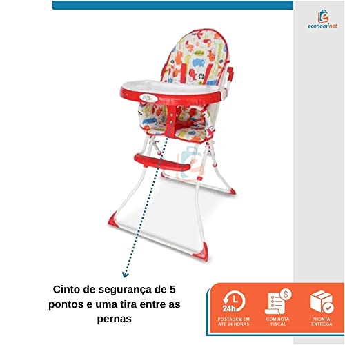 Cadeira Alimentação Flash Baby Style (Vermelho)