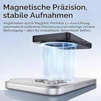 ULANZI VM1 Magnetischer Handy Selfie Monitor 3,97" IPS, 4K 60FPS Vlog Bildschirm, Magsafe Plug & Play, 3-Helligkeitsstufen, USB-C 60W für iPhone 18-15 Android Rückkamera, Live Streaming TikTok YouTube – Ansicht 3