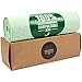 100-Piece Biodegradable Compost Bags - Eco-Friendly Trash Bags, Pail Liners - 3 Gallon Capacity - Certified for Home Composting, Green