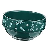 Bol en porcelaine de Noël : bol en céramique multifonctionnel, peut être mis au réfrigérateur.