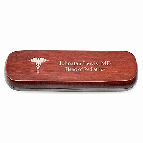 Executive Gift Shoppe | Medical Theme Cherrywood Double Pen and Box Set